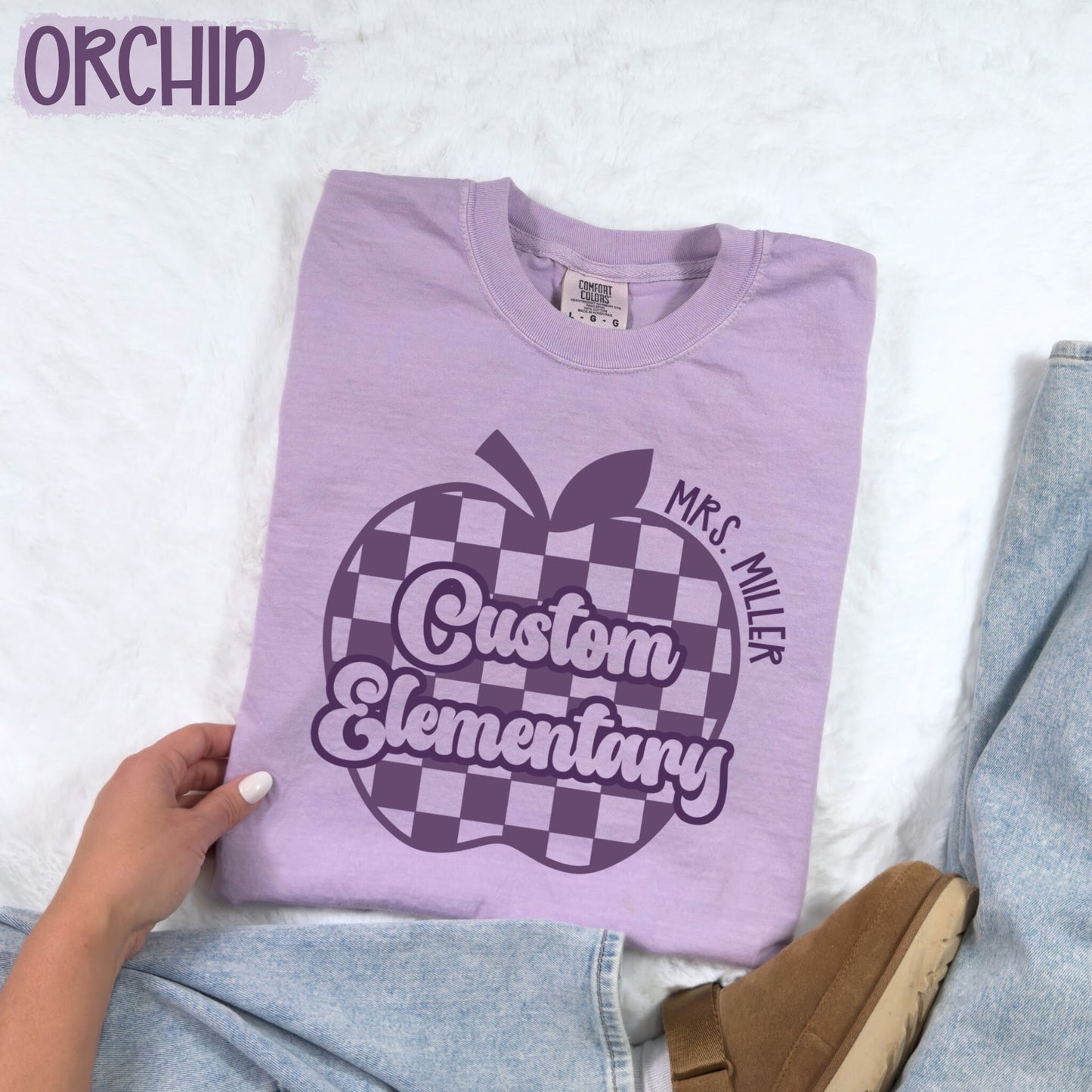 Checkered Apple Custom Shirt