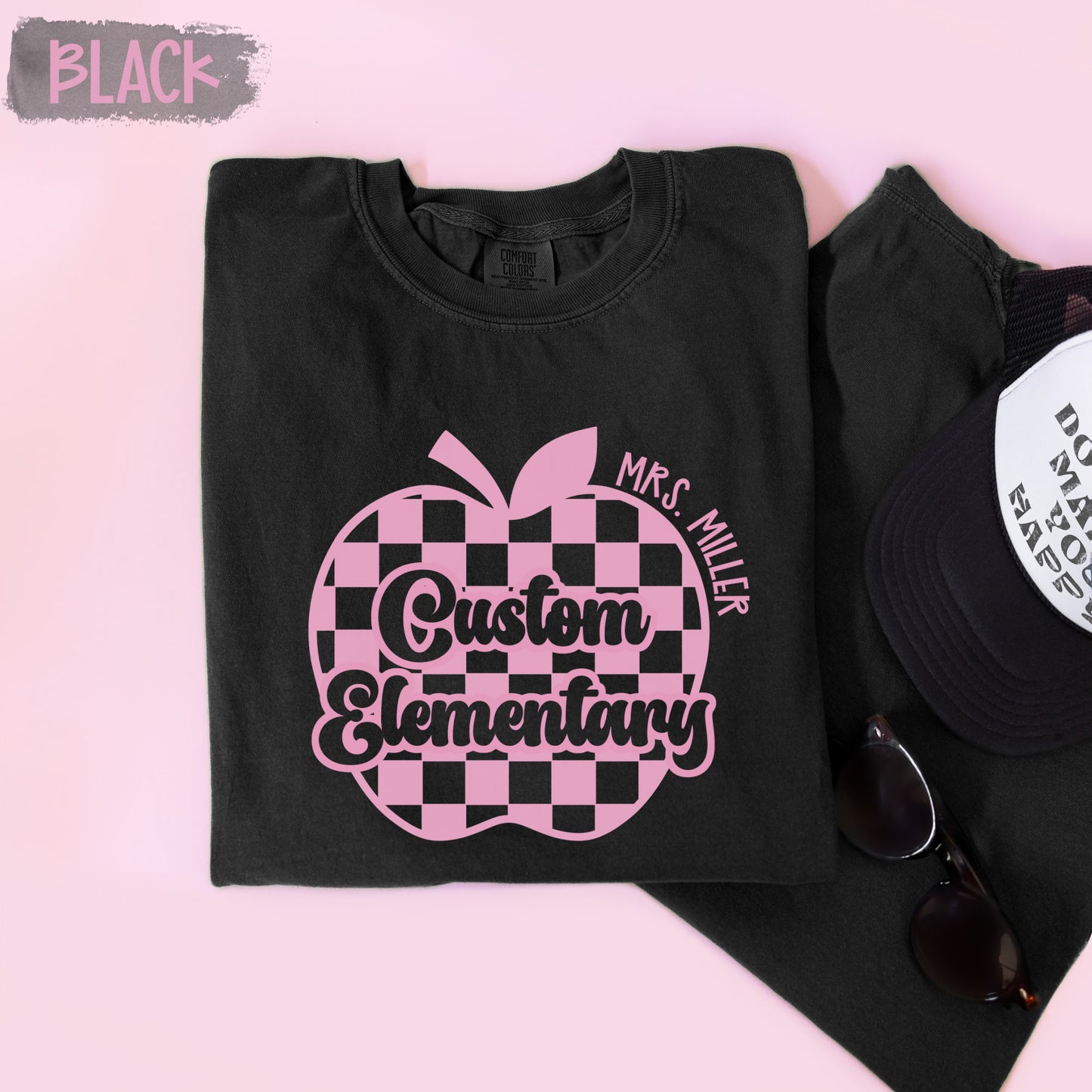 Checkered Apple Custom Shirt
