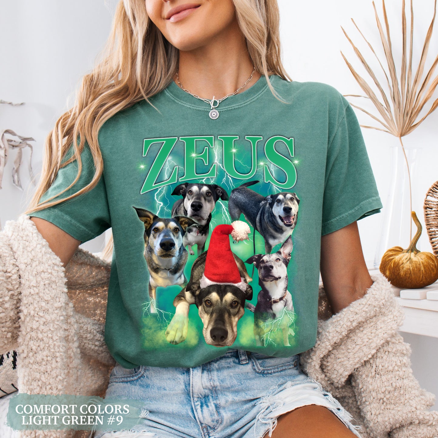 Custom Pet Portrait T-Shirt – Vintage Bootleg Style Personalized Dog Shirt