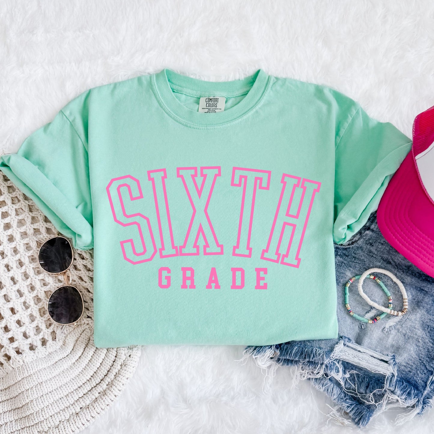 Neon Sixth Grade Shirt