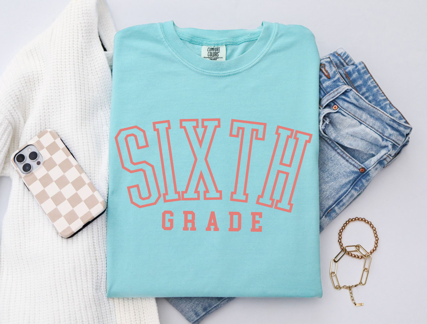Neon Sixth Grade Shirt