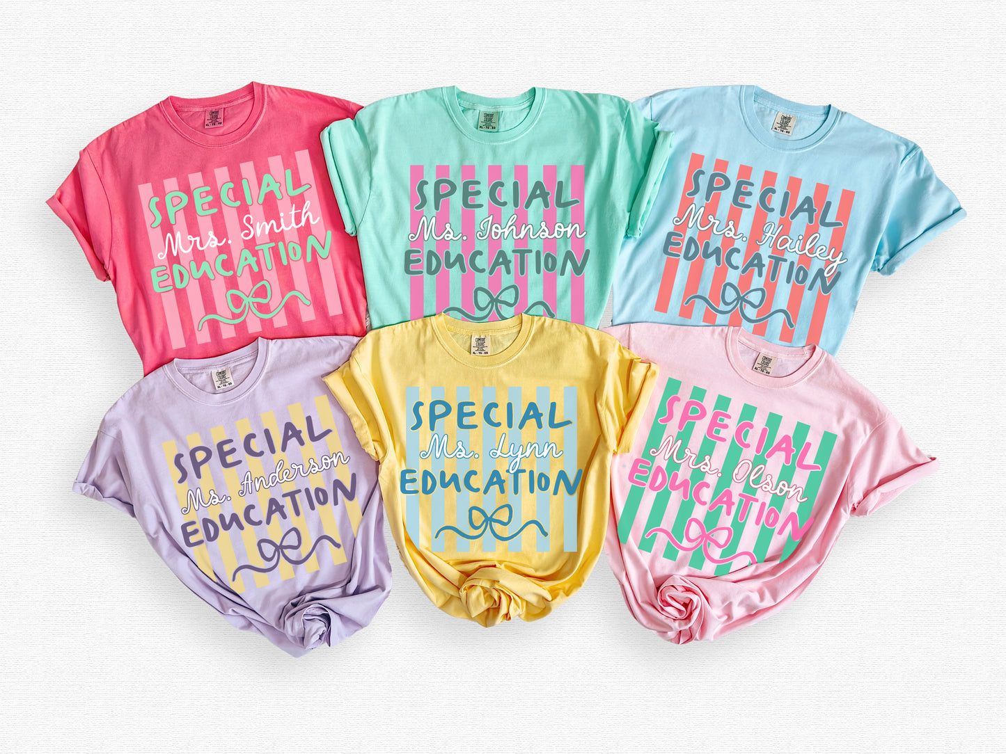 Custom Stripes Special Education Shirt