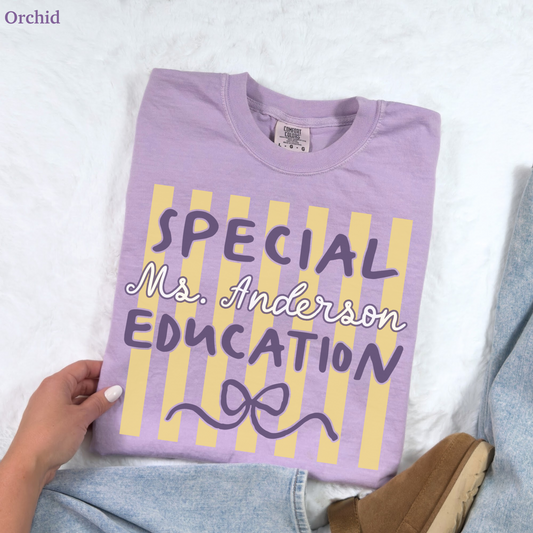 Custom Stripes Special Education Shirt