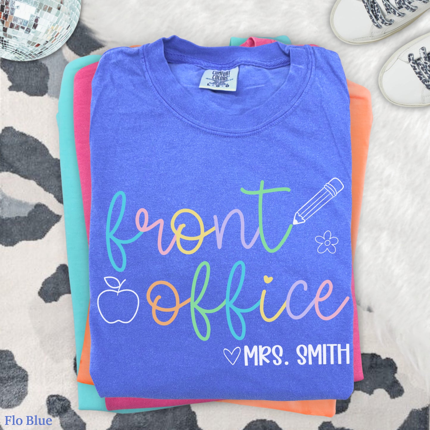 Pastel Pop Custom Front Office Shirt