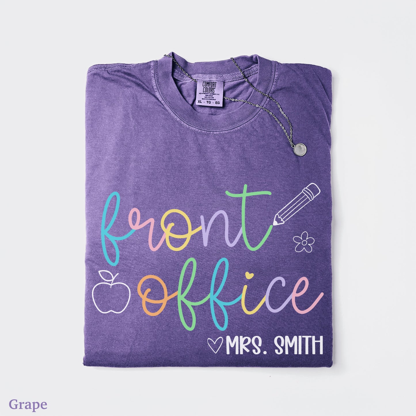 Pastel Pop Custom Front Office Shirt