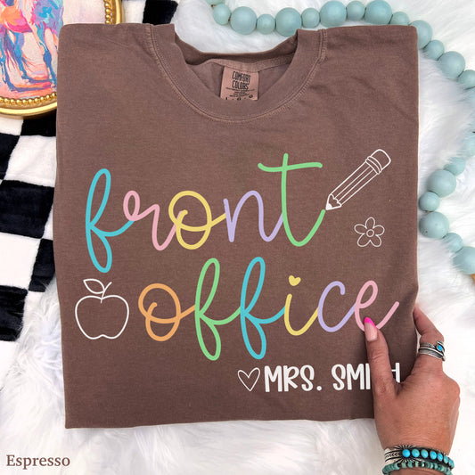 Pastel Pop Custom Front Office Shirt