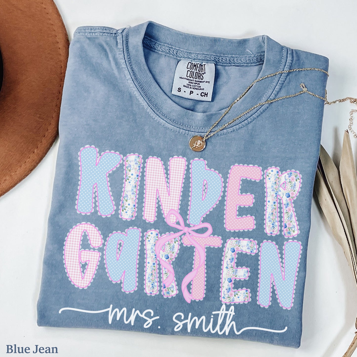 Custom Coquette Kindergarten Teacher Shirt