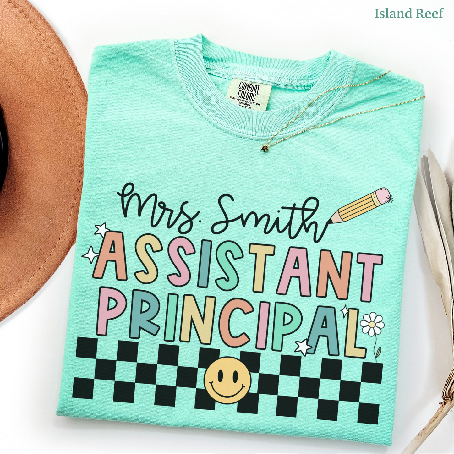 Checkered Assistant Principal Custom Shirt