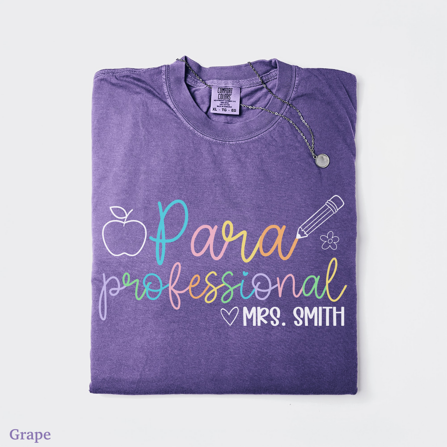 Pastel Pop Custom Paraprofessional Shirt