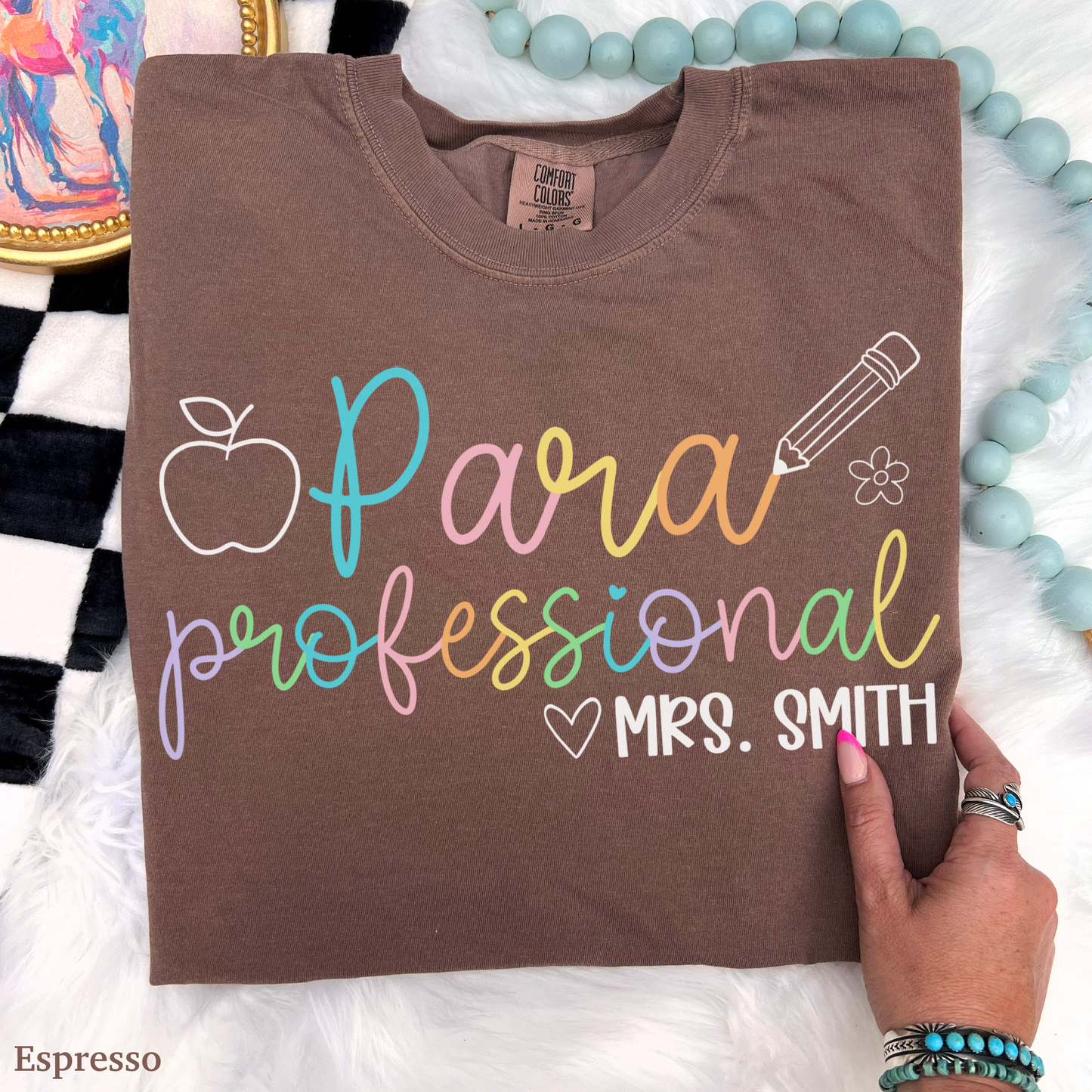 Pastel Pop Custom Paraprofessional Shirt