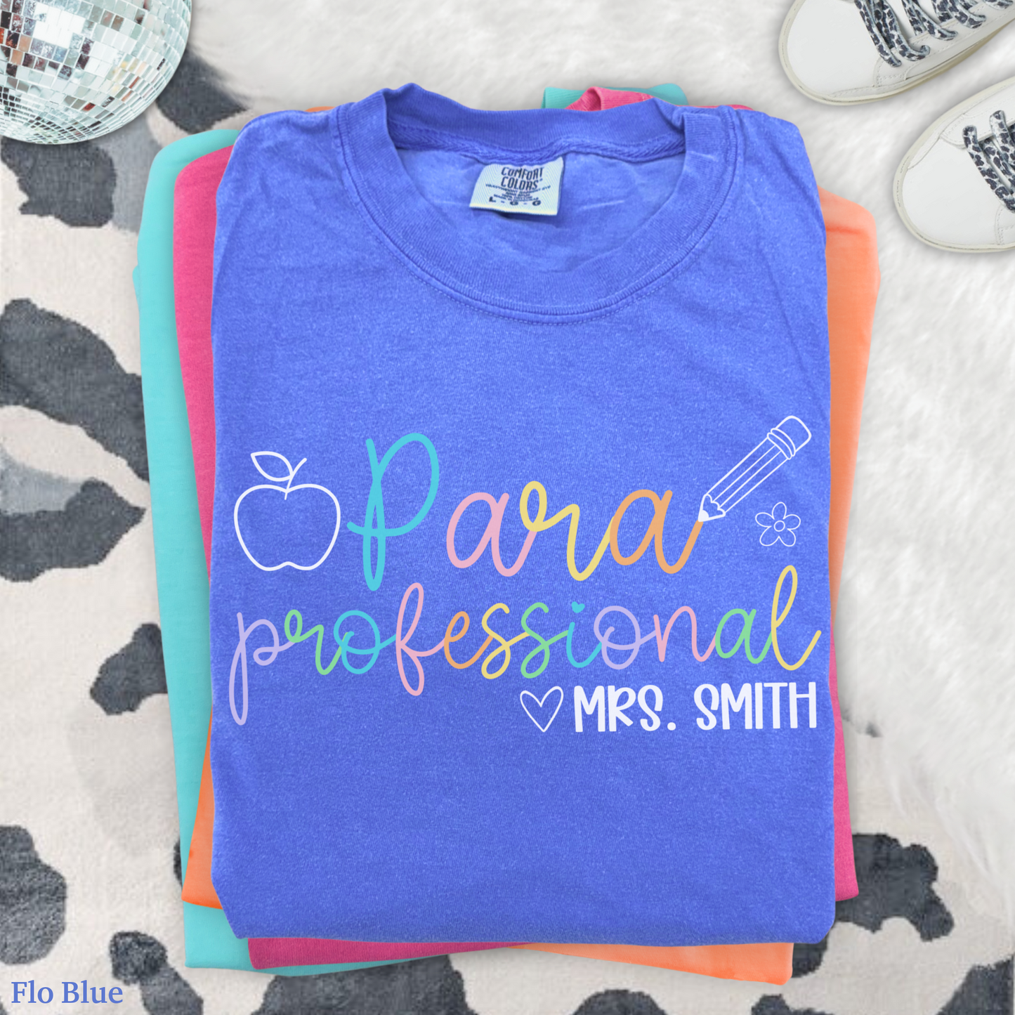 Pastel Pop Custom Paraprofessional Shirt