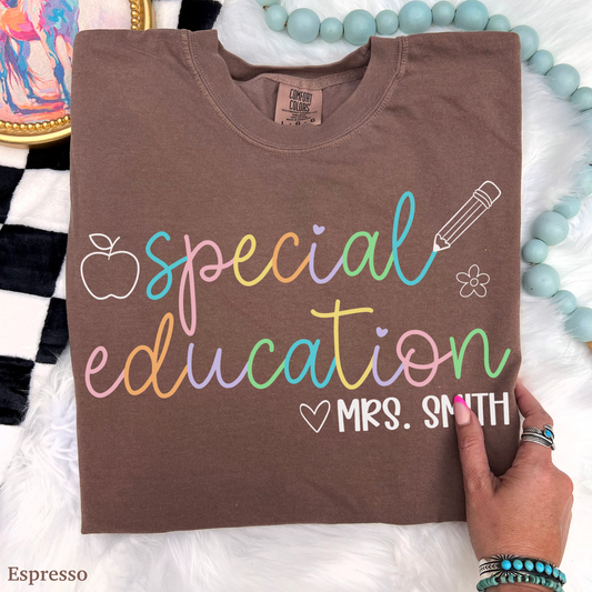 Pastel Pop Special Education Custom Shirt