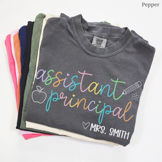 Pastel Pop Assistant Principal Custom Shirt
