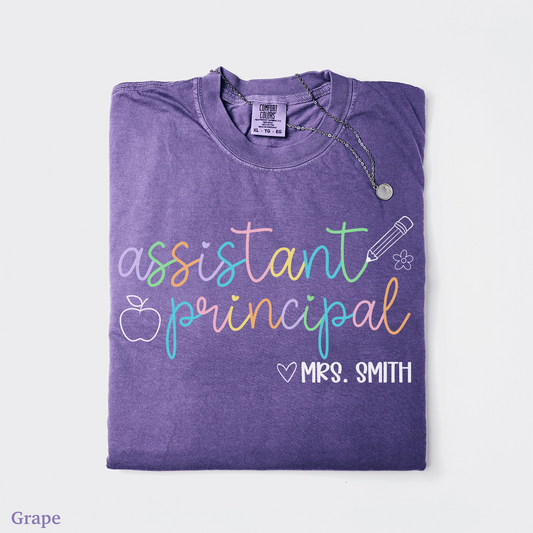 Pastel Pop Assistant Principal Custom Shirt