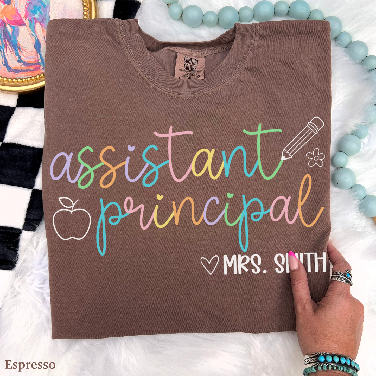 Pastel Pop Assistant Principal Custom Shirt
