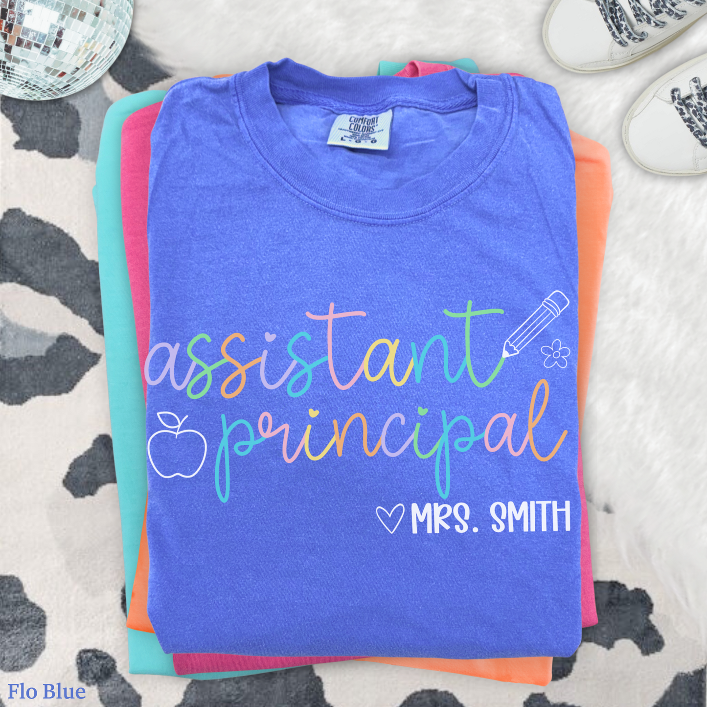 Pastel Pop Assistant Principal Custom Shirt