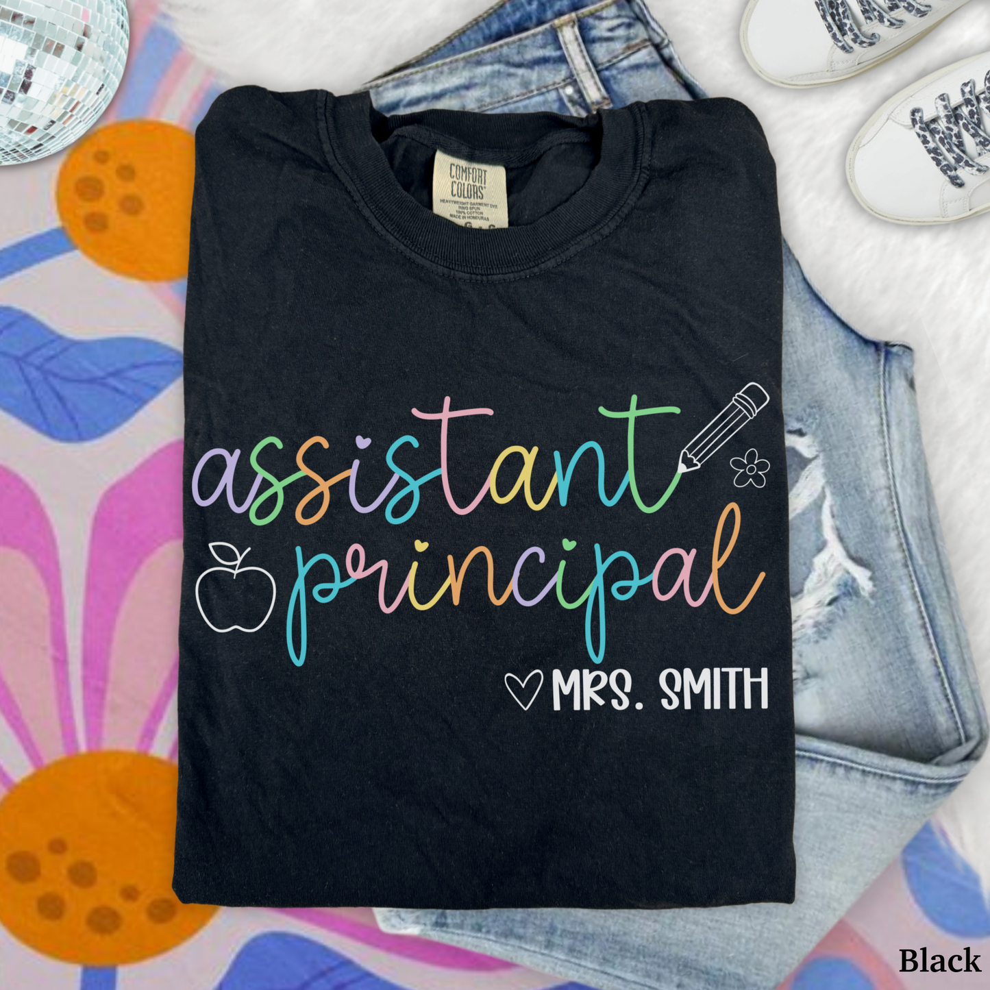 Pastel Pop Assistant Principal Custom Shirt