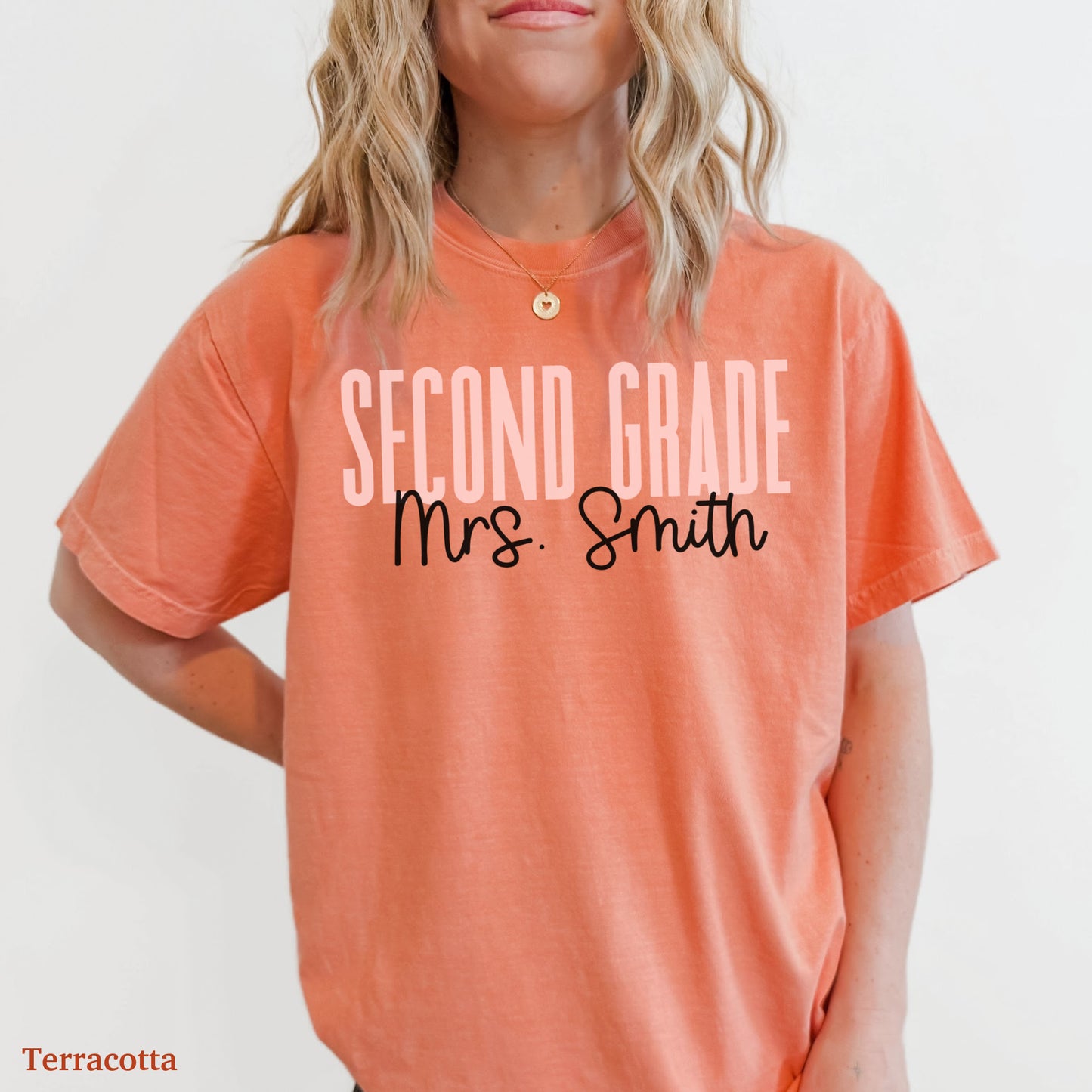 Teach in Color Second Grade Custom Shirt