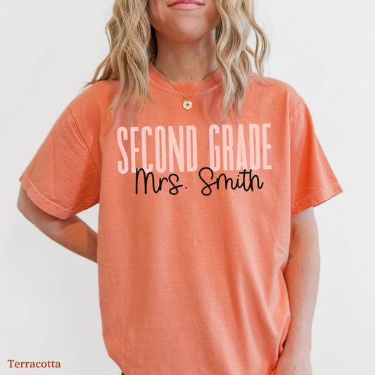 Teach in Color Second Grade Custom Shirt