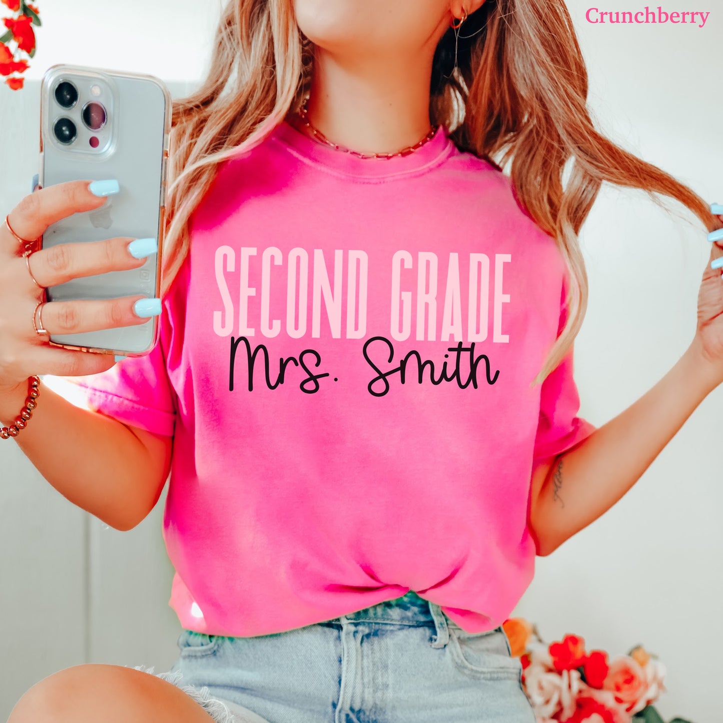 Teach in Color Second Grade Custom Shirt