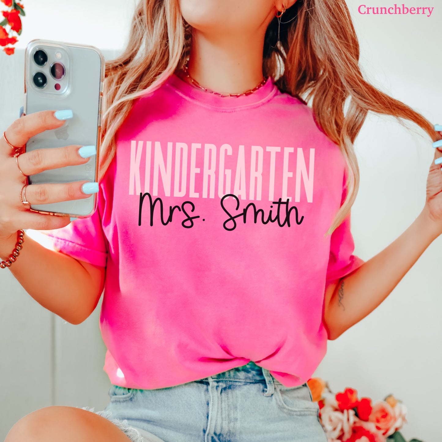 Teach in Color Kindergarten Custom Shirt