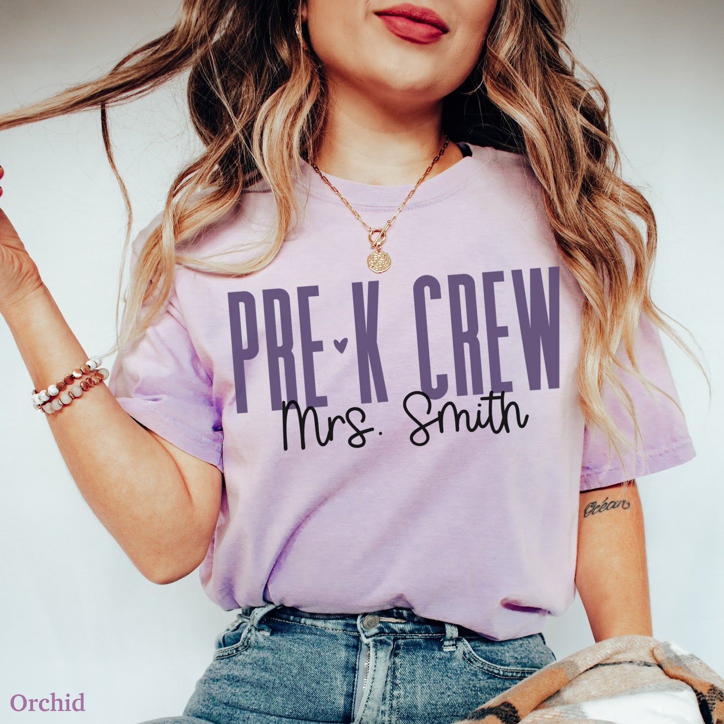 Teach in Color Pre-K Crew Custom Shirt
