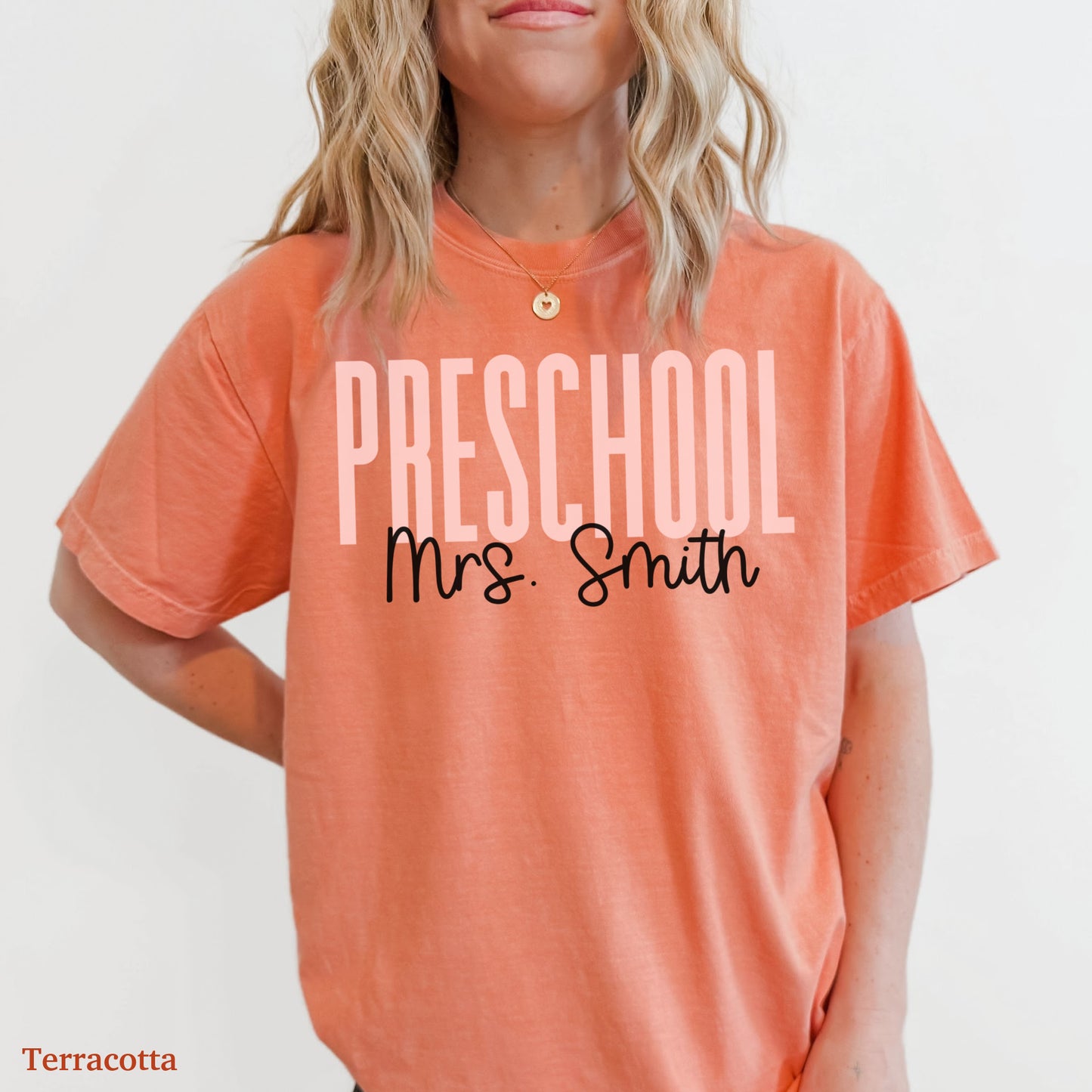 Teach in Color Preschool Teacher Custom Shirt