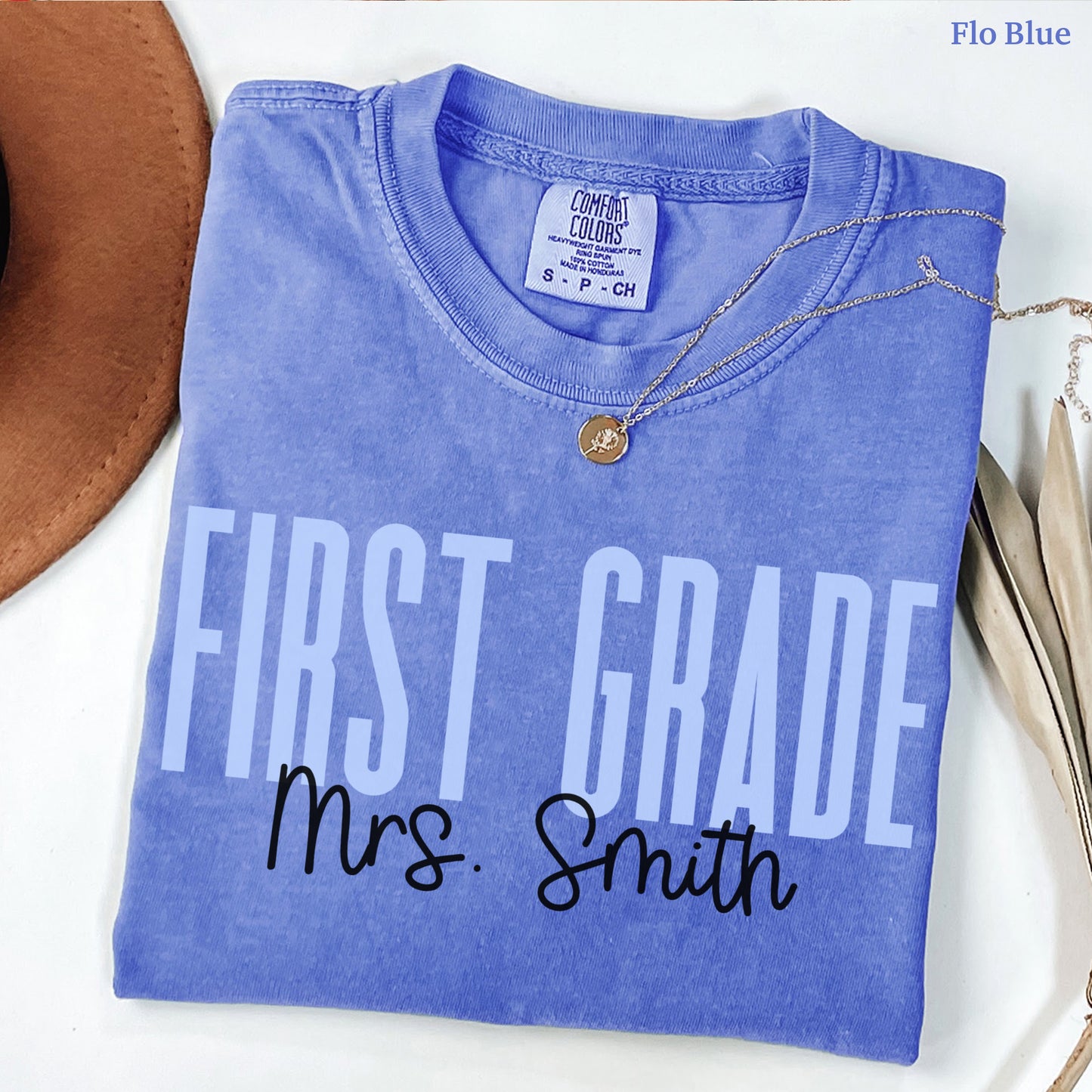 Teach in Color First Grade Teacher Custom Shirt