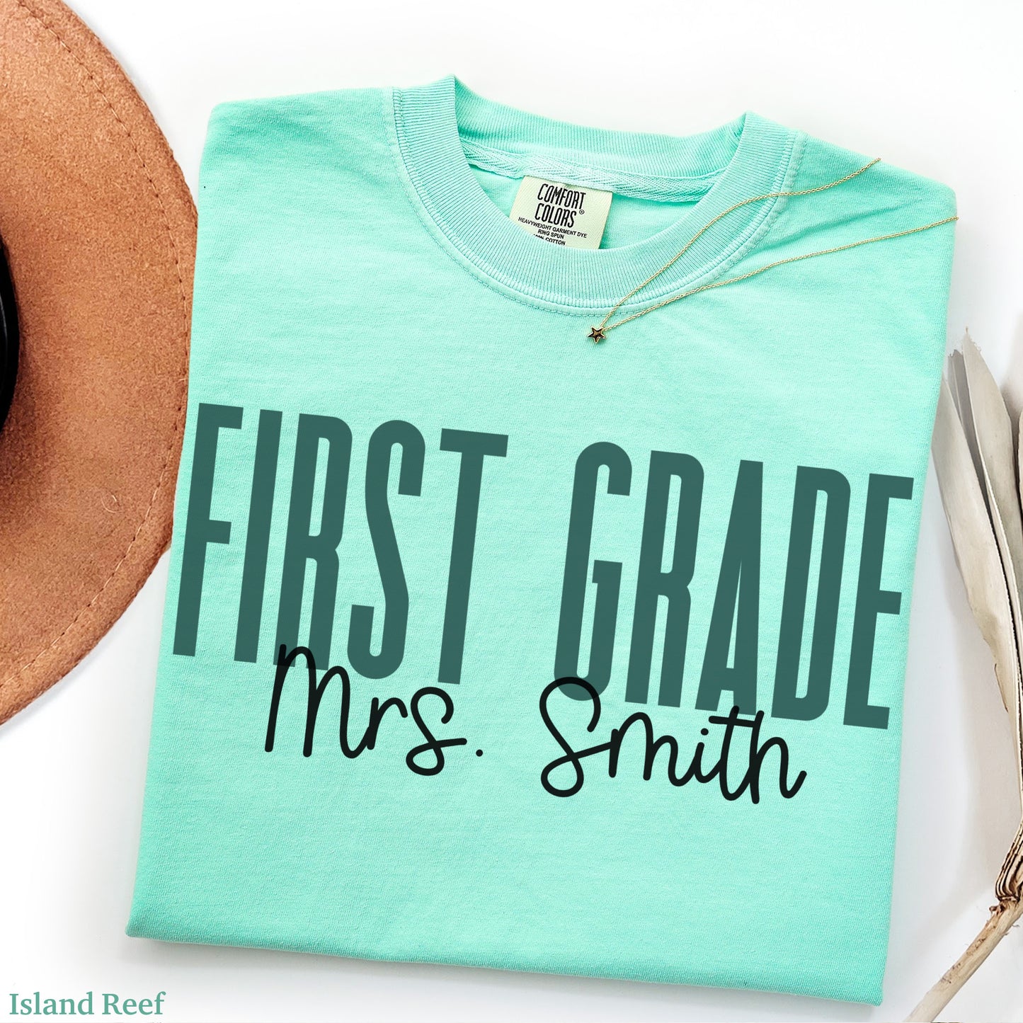 Teach in Color First Grade Teacher Custom Shirt