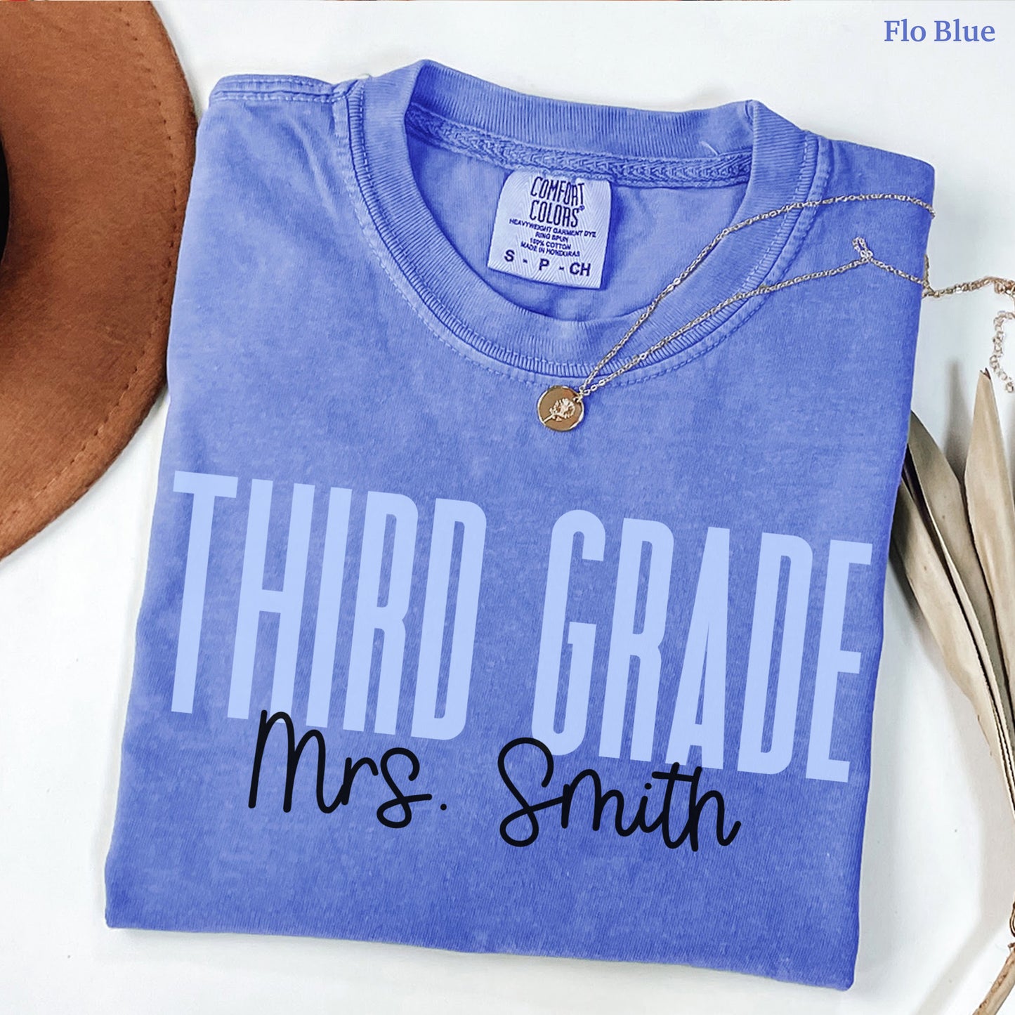 Teach in Color Third Grade Teacher Custom Shirt