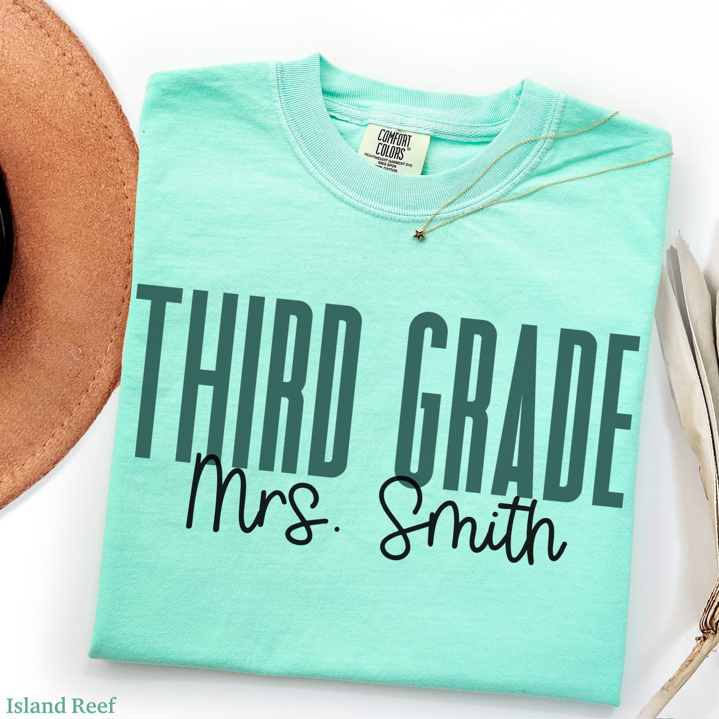 Teach in Color Third Grade Teacher Custom Shirt