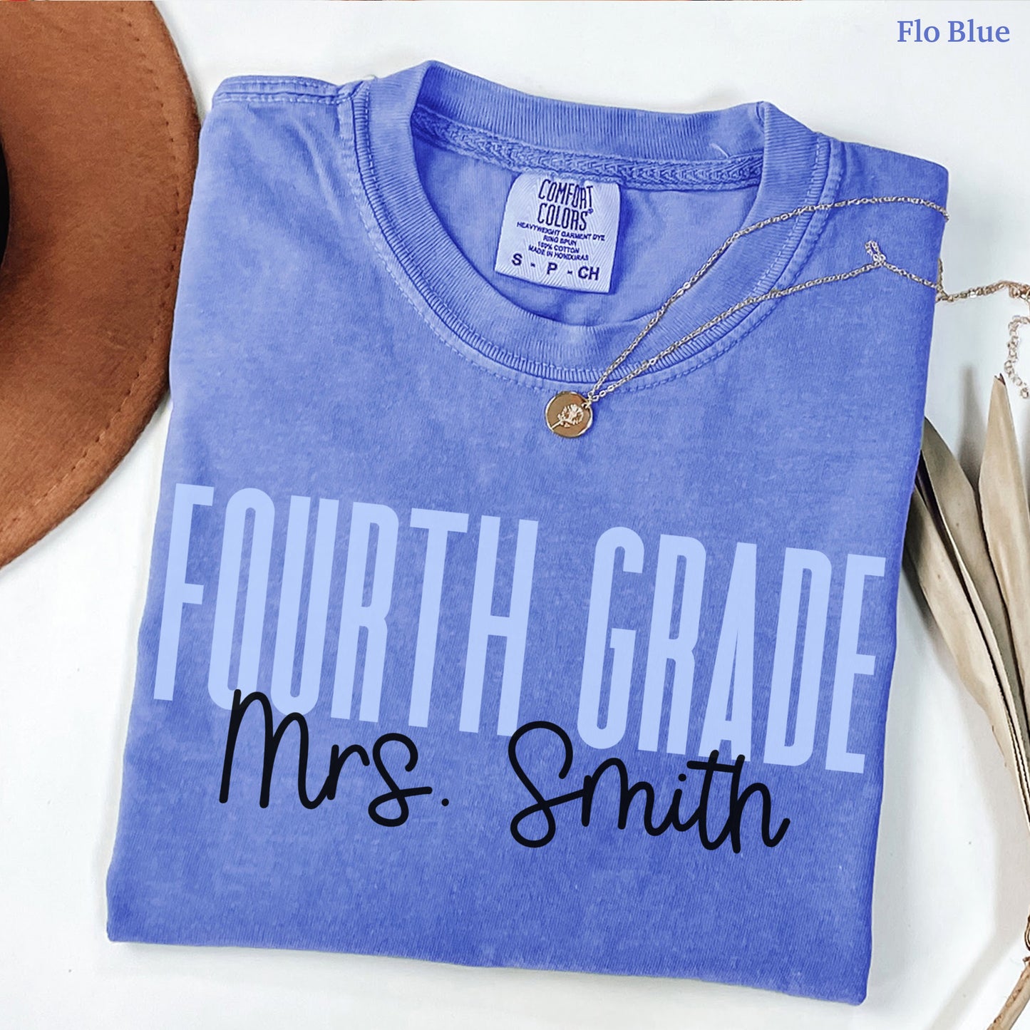 Teach in Color Fourth Grade Teacher Custom Shirt