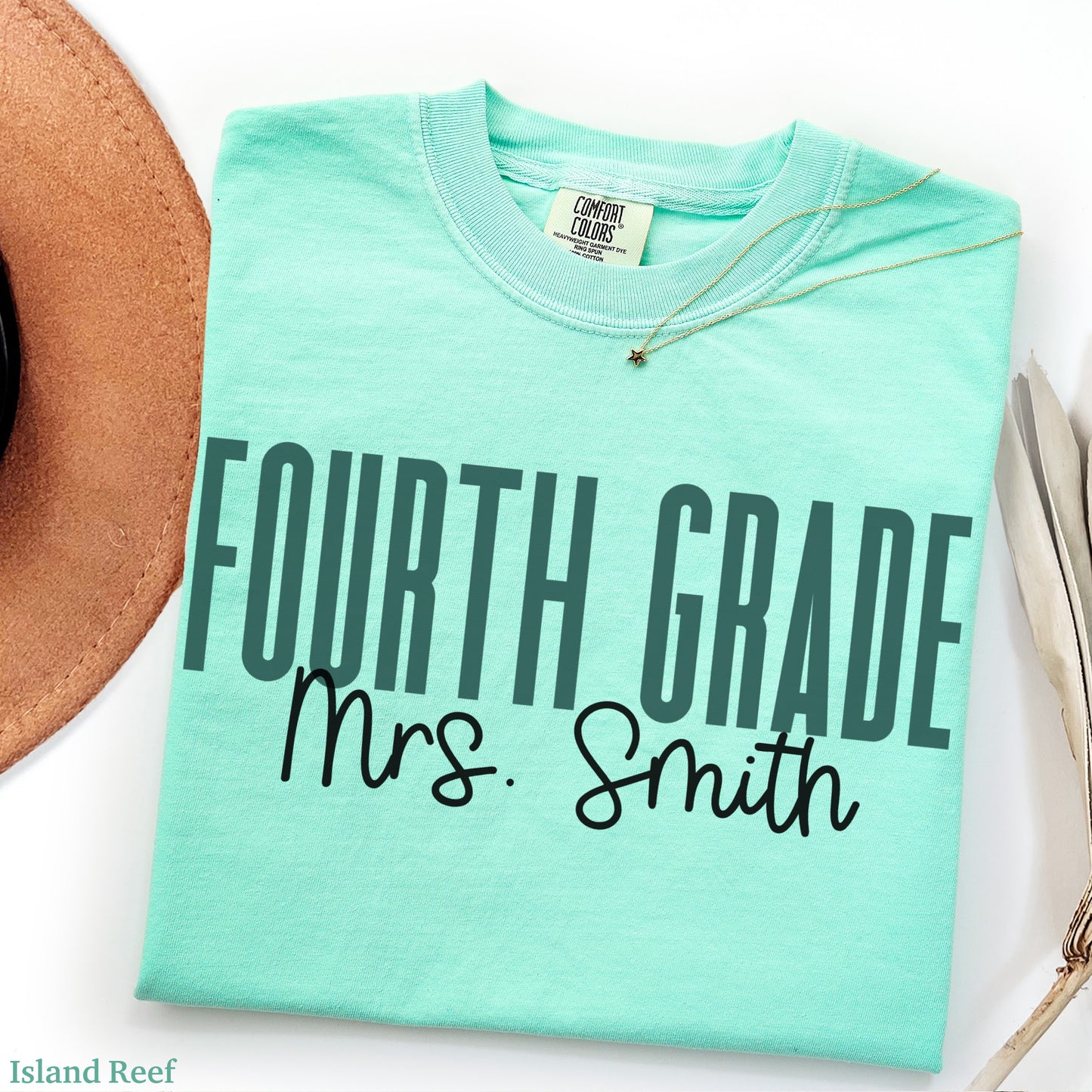 Teach in Color Fourth Grade Teacher Custom Shirt