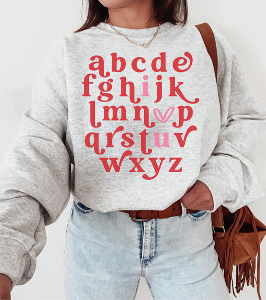 ABC I LOVE YOU Sweatshirt