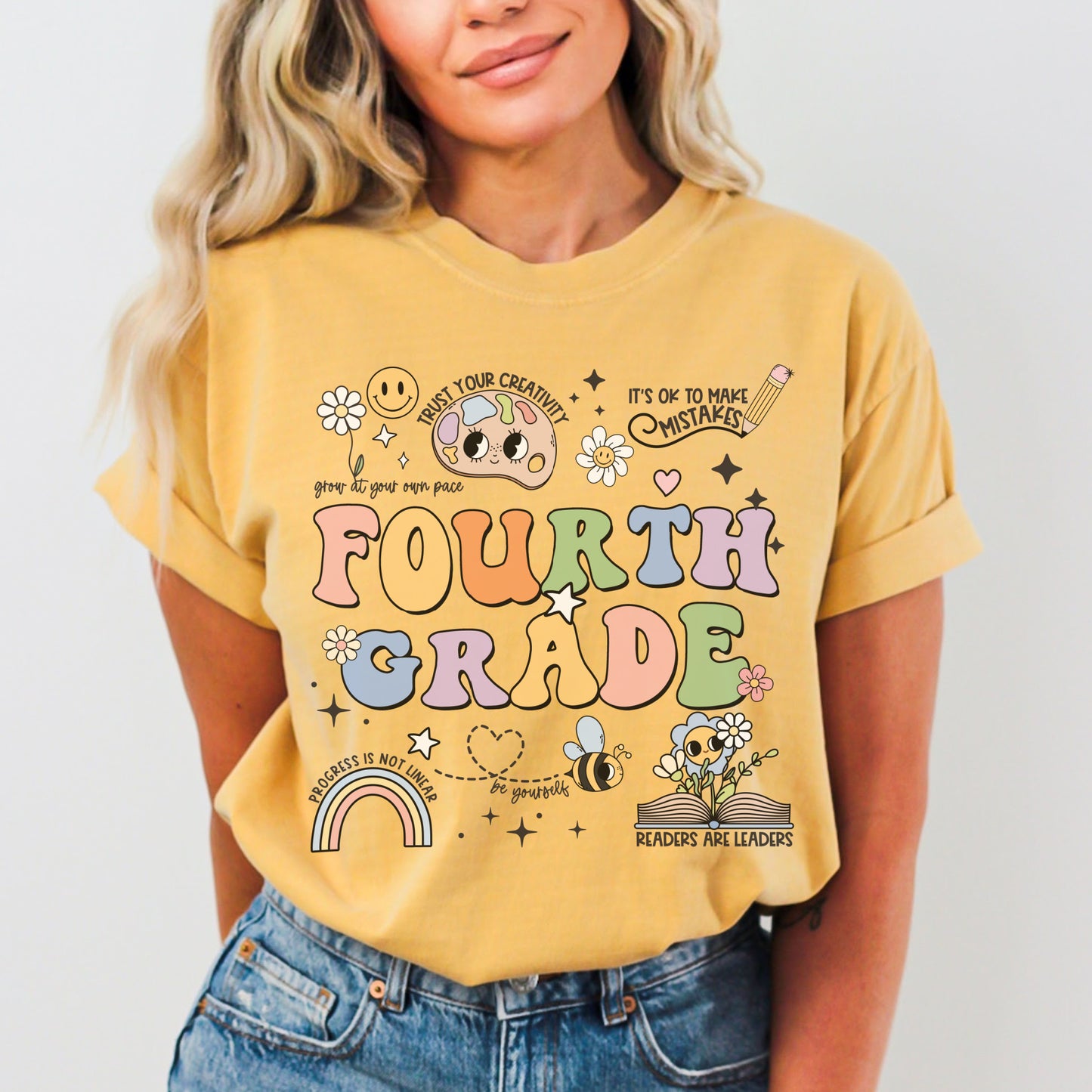 Comfort Colors® 'Affirmations' Fourth Grade Shirt