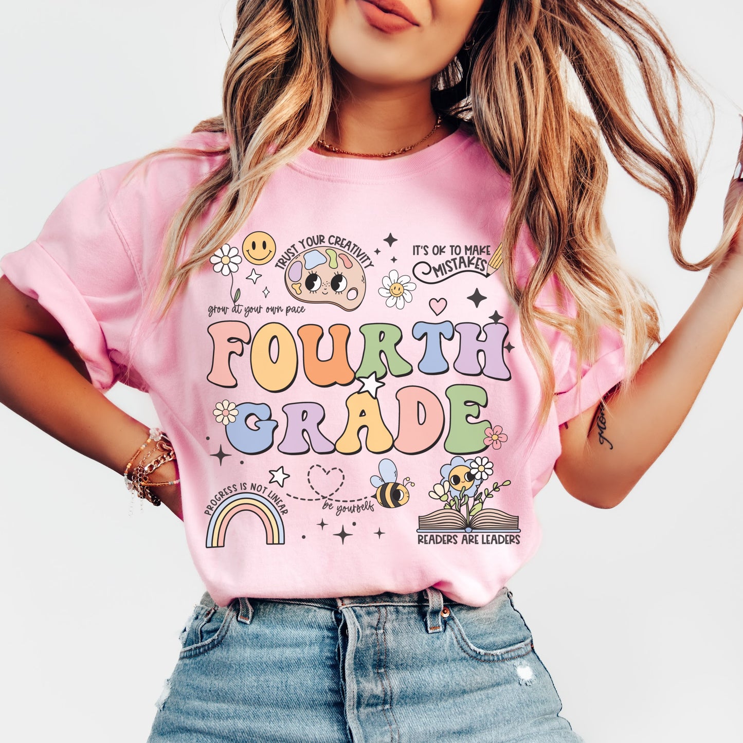 Comfort Colors® 'Affirmations' Fourth Grade Shirt