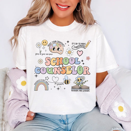 Comfort Colors® 'Affirmations' School Counselor Shirt