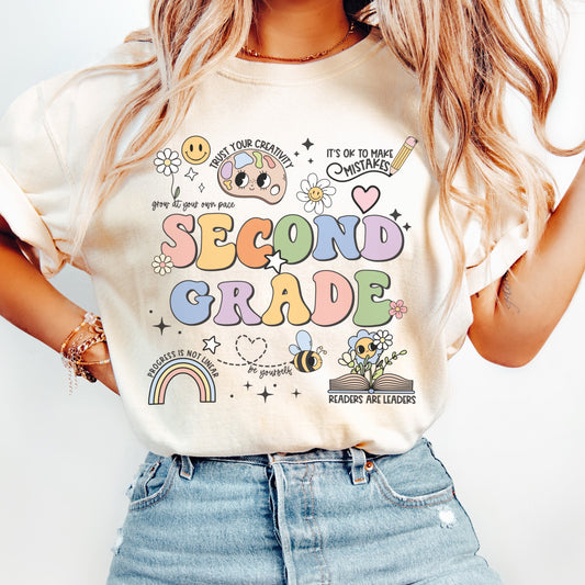 Comfort Colors® 'Affirmations' Second Grade Shirt