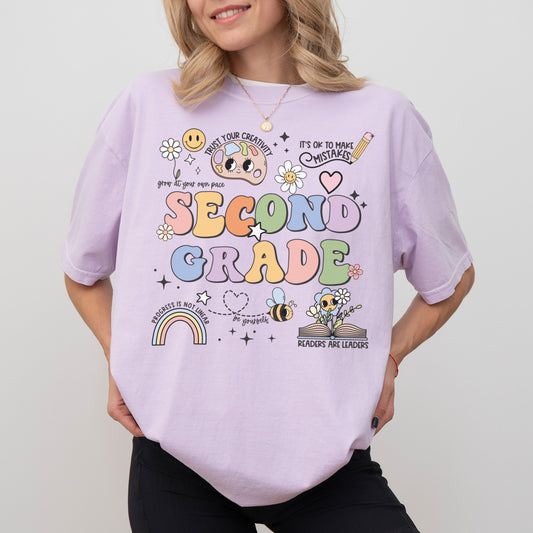 Comfort Colors® 'Affirmations' Second Grade Shirt