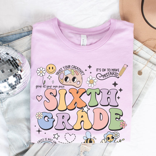 'Affirmations' Sixth Grade Shirt