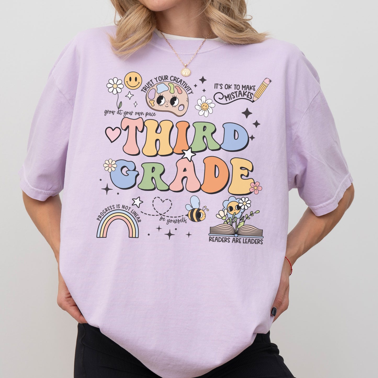 Comfort Colors® 'Affirmations' Third Grade Shirt