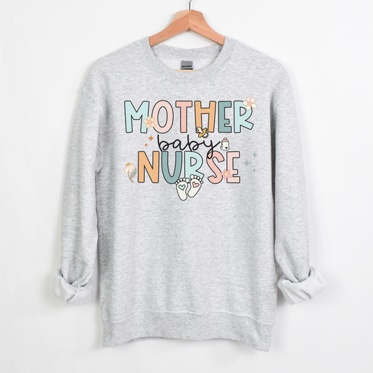 Groovy Mother Baby Nurse Sweatshirt