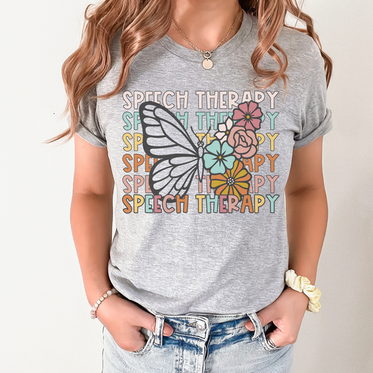 Butterfly Repeat Speech Therapy Shirt