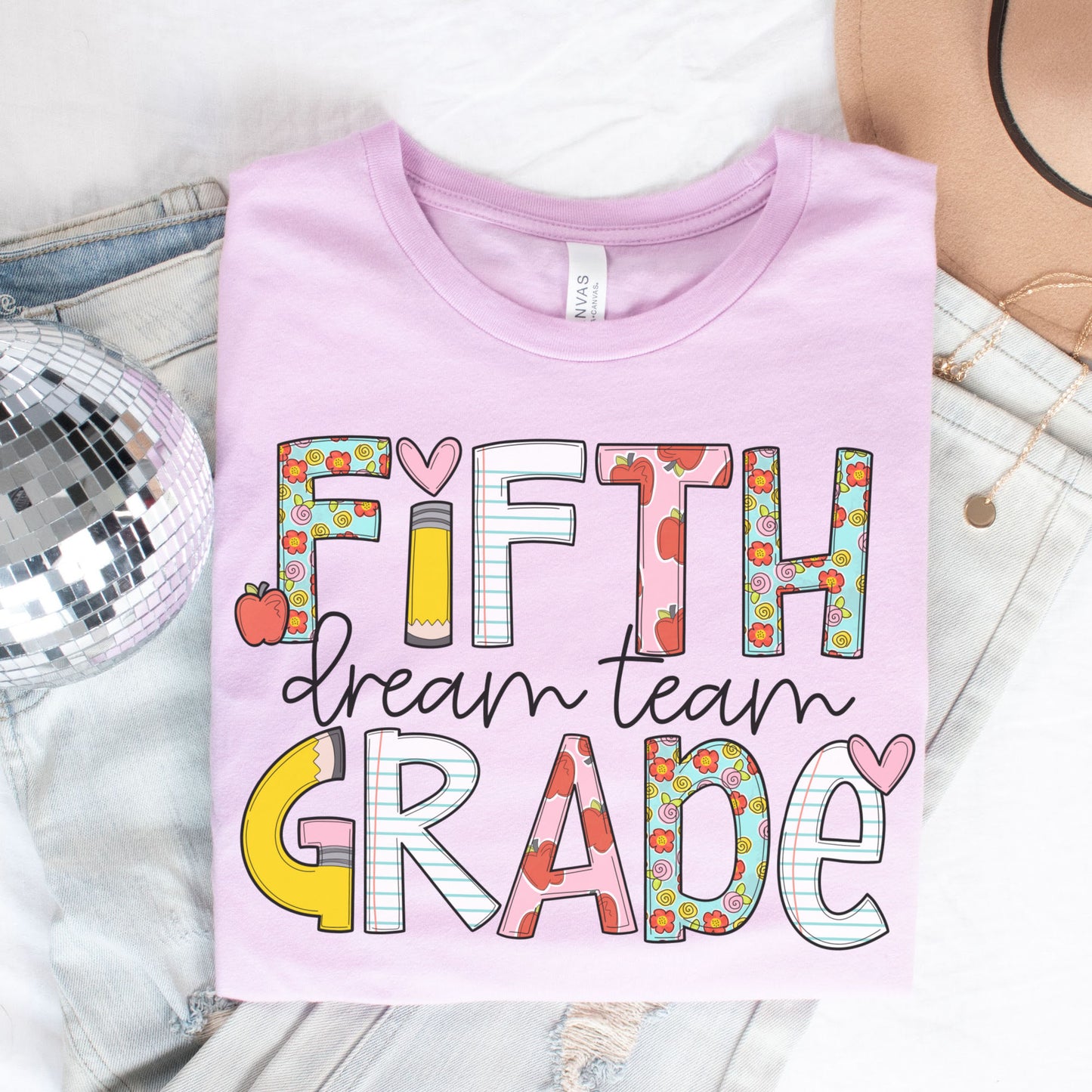 'Back to School' Fifth Grade Dream Team Shirt