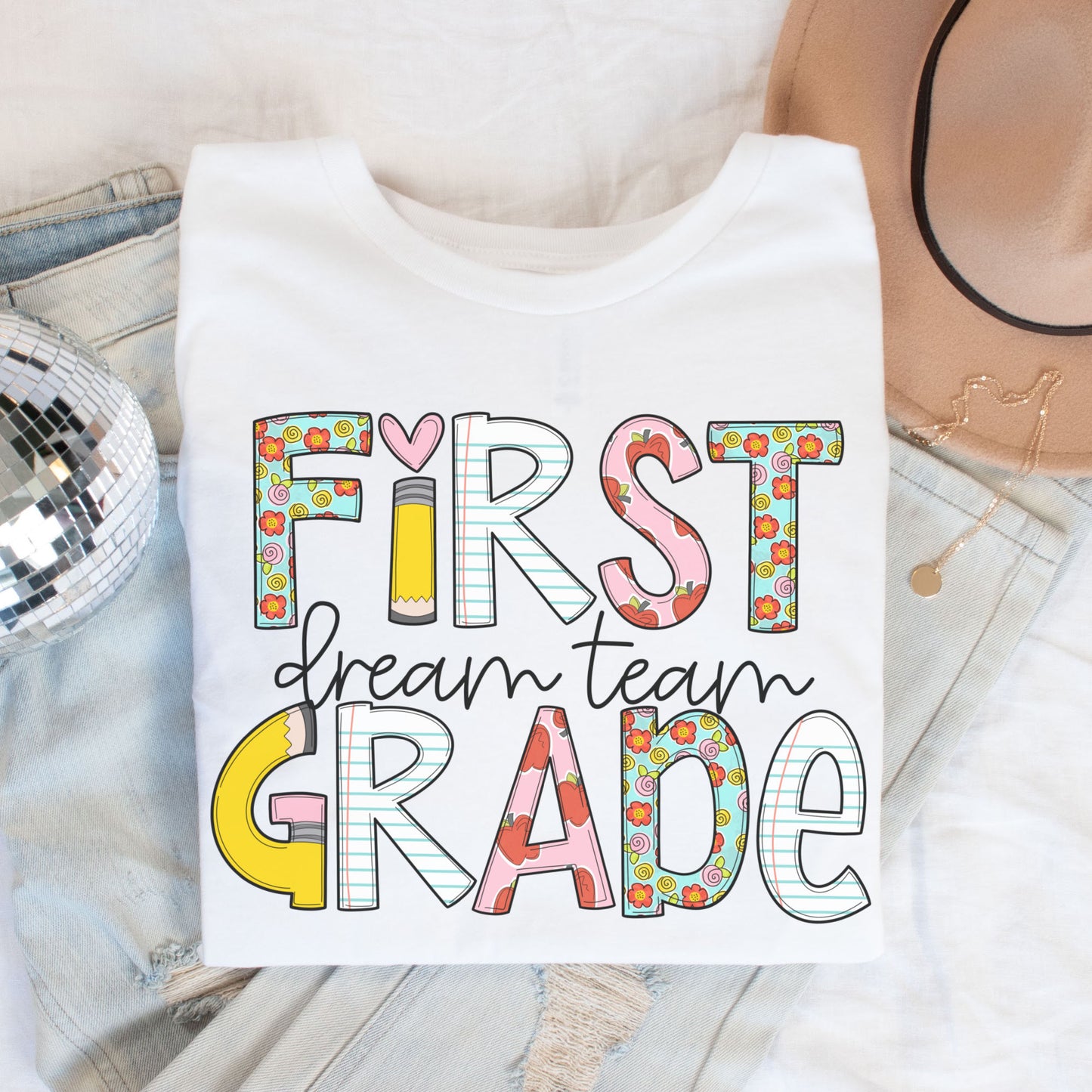 'Back to School' First Grade Dream Team Shirt