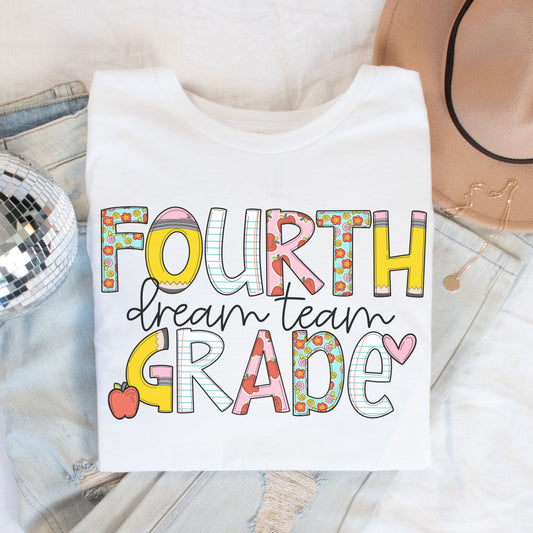 'Back to School' Fourth Grade Dream Team Shirt