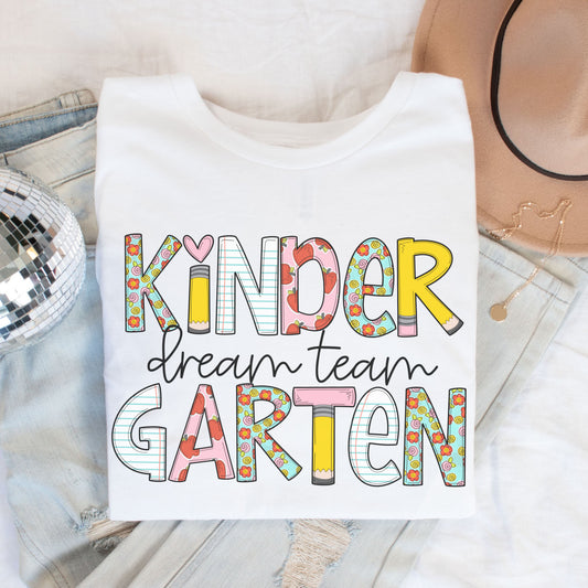 'Back to School' Kindergarten Dream Team Shirt