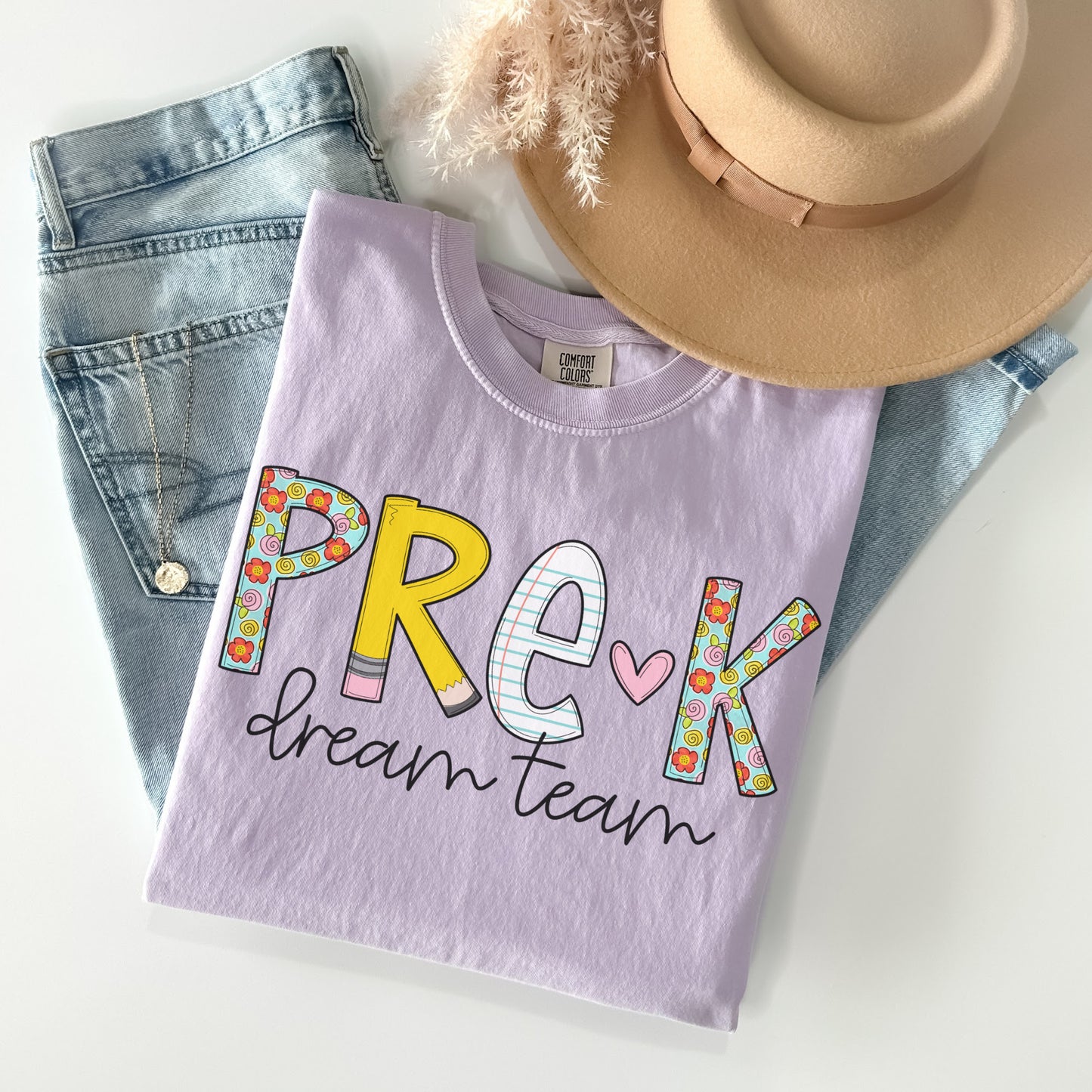 Comfort Colors® 'Back to School' Pre K Dream Team Shirt