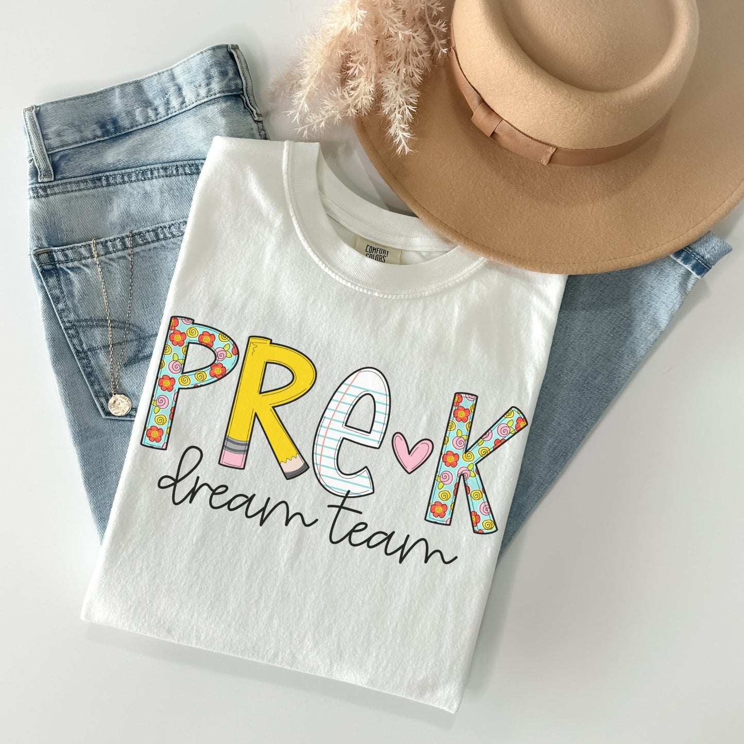 Comfort Colors® 'Back to School' Pre K Dream Team Shirt