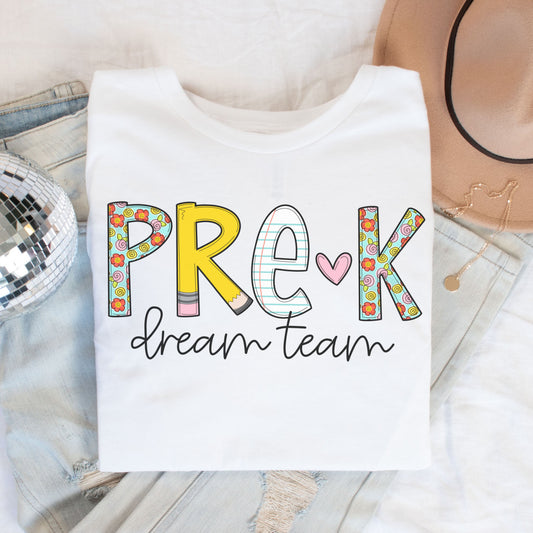 'Back to School' Pre-K Dream Team Shirt